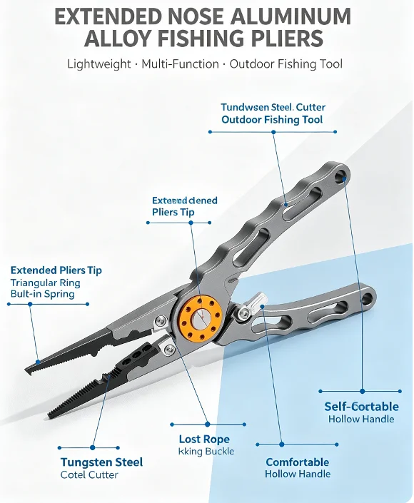 Alicates de pesca de aleación  - Fishing Line Cutter reseña y precio